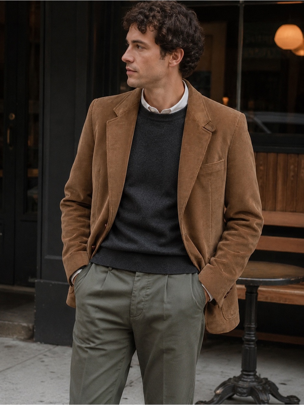 Vintage Shipley Quality Tailored Brown Corduroy Blazer – 1970s/80s Retro Sport